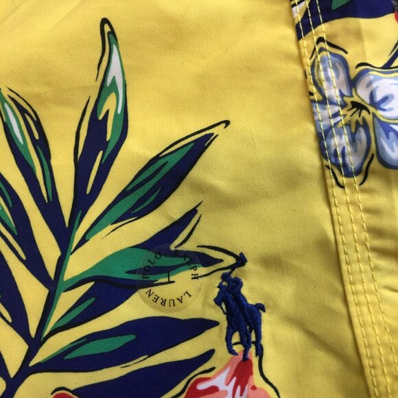 Polo Ralph Lauren Floral Swim Trunks Large Multicolor Tropical Board Shorts - Picture 2 of 9